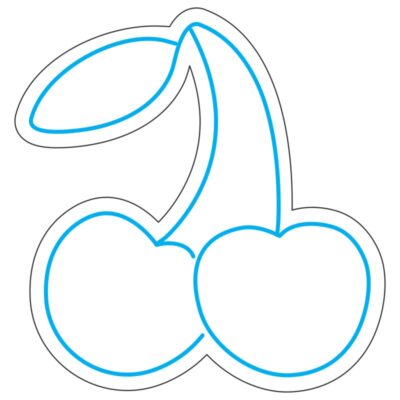 طرح نئون گیلاس دوقلو