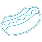 طرح نئون هات‌داگ