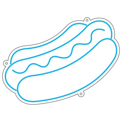 طرح نئون هات‌داگ