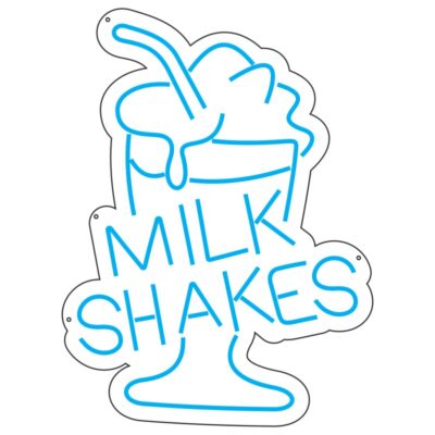 طرح نئون میلک‌شیک