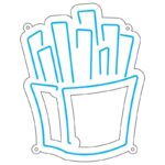 طرح نئون سیب‌زمینی سرخ‌کرده