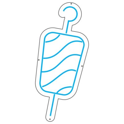 طرح نئون بستنی یخی