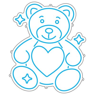 طرح نئون خرس عروسکی