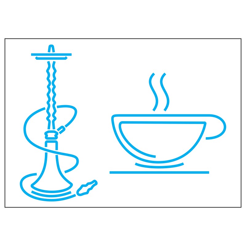 طرح نئون قلیان و چای 1 design 806 1 قلیان نئون