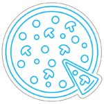 طرح نئون پیتزا کامل