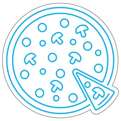 طرح نئون پیتزا کامل