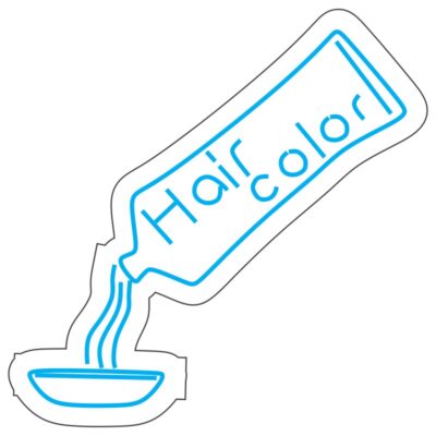 طرح نئون رنگ مو