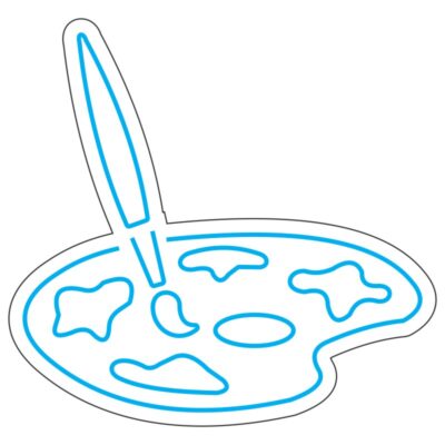 طرح نئون پالت رنگ