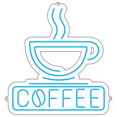 طرح نئون نوشته Coffee