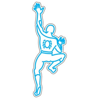 طرح نئون ورزشکار پرش