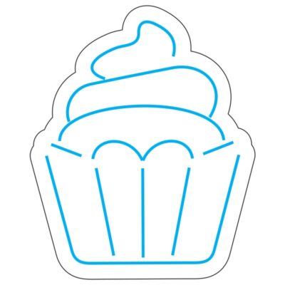 طرح نئون کاپ‌کیک