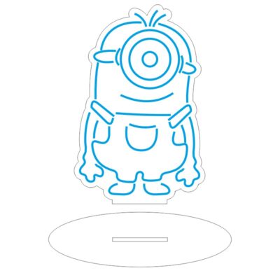 طرح مینیون نئون برای دکور و تابلو کودکانه