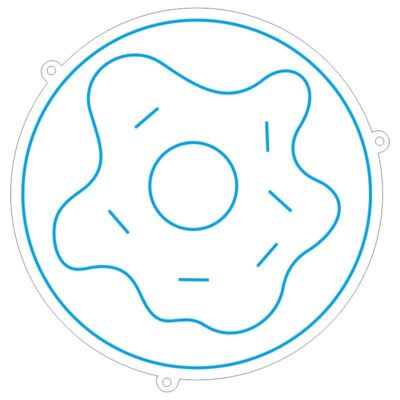 طرح تخم‌مرغ نئون برای فست فود و دکور آشپزخانه