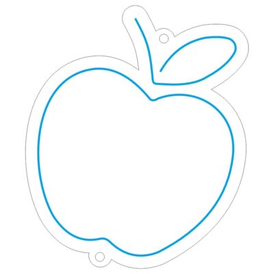 طرح سیب نئون برای تابلو میوه و فروشگاه