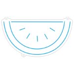 طرح هندوانه نئون برای تابلو تابستانی