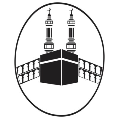 طرح وکتور خانه خدا با گلدسته مسجد مکه