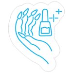 طرح نئون سالن ناخن و لاک