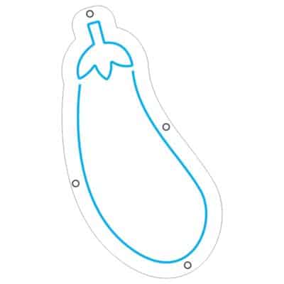 نئون بادمجان وکتور