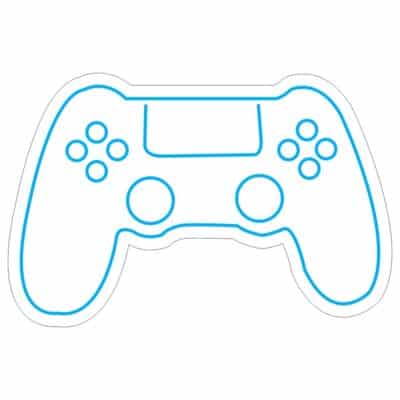 وکتور نئون دسته بازی Gamepad