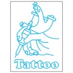 طرح نئون ابزار تتو tatto neon