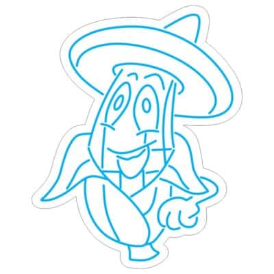 نئون ذرت مکزیکی با کلاه