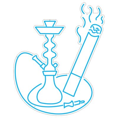 نئون قلیان عربی و سیگار