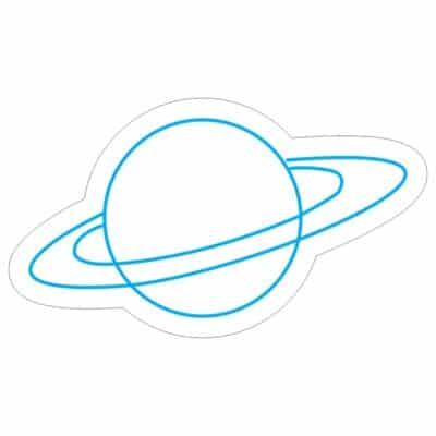 نئون سیاره زحل با هاله