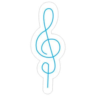 طرح نئون نوت موسیقی