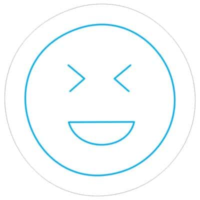 ایموجی خندان چشمان بسته