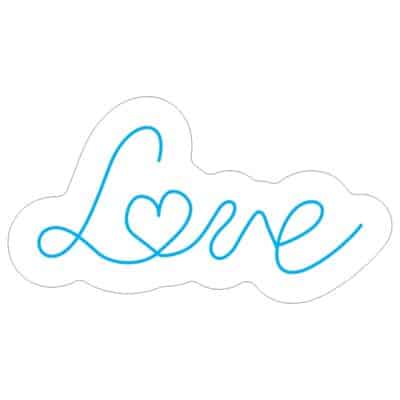 وکتور نئون قلب love