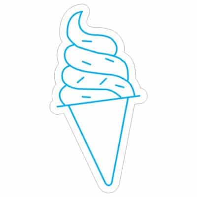 طرح نئون بستنی با اسمارتیز