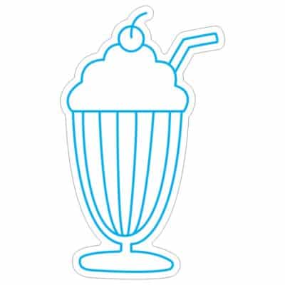 طرح نئون دسر بستنی آبمیوه