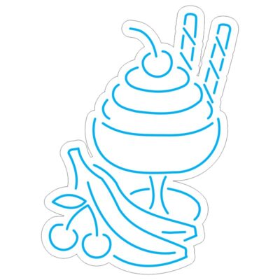 نئون دسر با موز و گیلاس