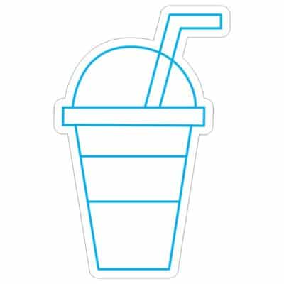 نئون آبمیوه بیرون بر با نی