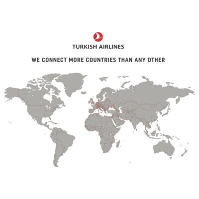 طرح وکتو نقشه پروازهای ترکیش ایرالنز