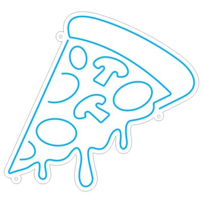 طرح نئون پیتزا سه گوش