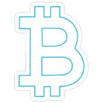 طرح نئون نماد بیت‌کوین B