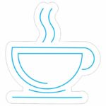 طرح نئون فنجان قهوه