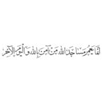 وکتور آیه انما یعمر مساجد الله با اعراب کامل