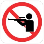 فایل وکتور نماد حمل سلاح ممنوع – استفاده از اسلحه گرم ممنوع