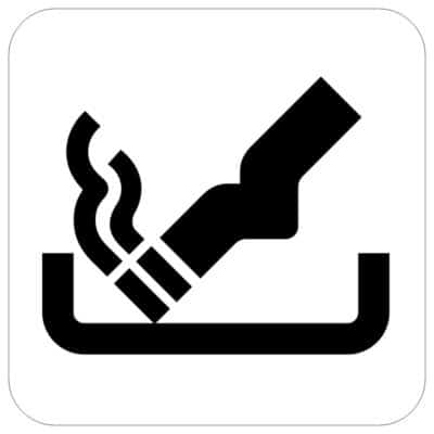 وکتور نماد جا سیگاری و دخانیات