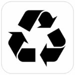 وکتور نماد بازیافت مواد