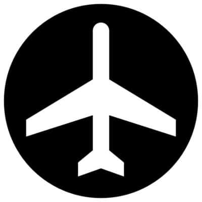 وکتور آیکون هواپیما و فرودگاه