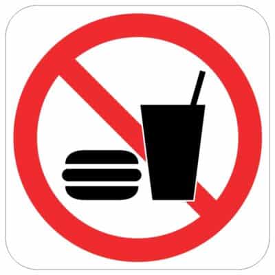 وکتور ممنوعیت فست‌فود