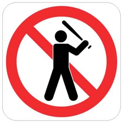 وکتور ممنوعیت خشونت و ضربه