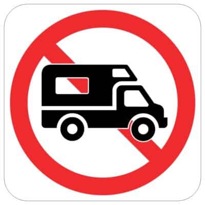 وکتور ممنوعیت ورود کاروان