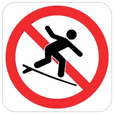 وکتور ممنوعیت موج‌سواری