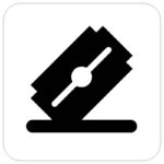 وکتور نماد تیغ و اشیاء تیز