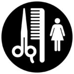 وکتور نماد آرایشگاه زنانه