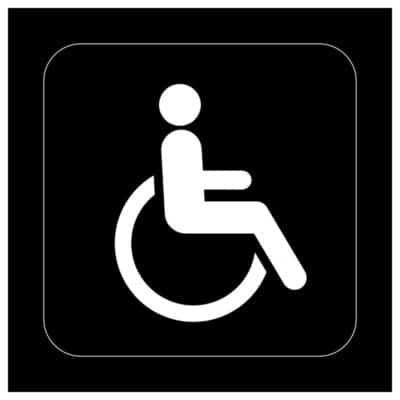 وکتور نماد توان‌خواهان - معلول - ویلچر